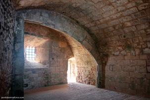 Interior de la fortificación por su cara Norte